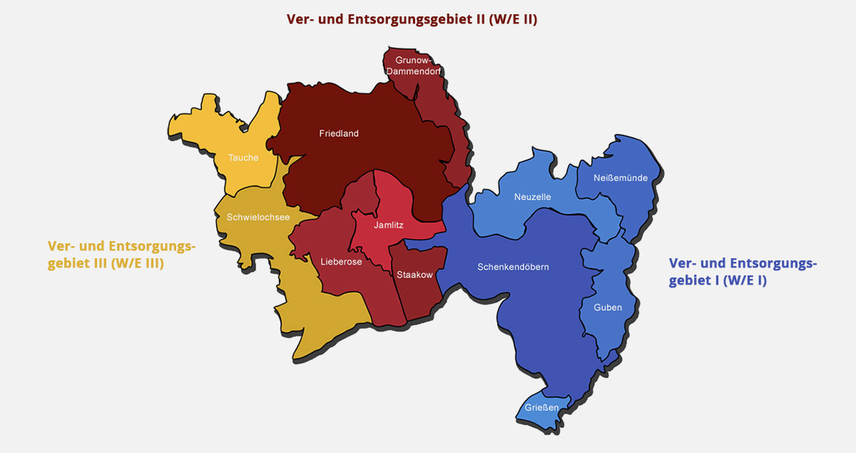 Unsere Versorgungsgebiete als Grafik